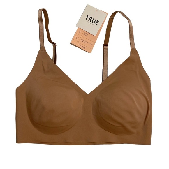 True & Co. Other - True & Co True Body Triangle Convertible Strap Bralette in Bronzed Small New
